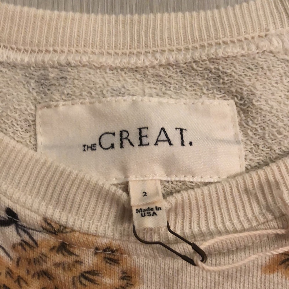 The Great. Chamomile Floral Sweatshirt - Picture 3 of 6